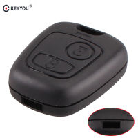 KEYYOU เปลี่ยน2ปุ่มรีโมท Blank Key Case Fob สำหรับ Citroen C1 C2 C3 C4 XSARA Picasso Auto Car Key Case Shell