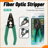 ProKit 8PK-326 Clamp คีมปอกไฟเบอร์8PK-326 Tri-Hole Fiber Optic Stripper 8PK-326 FTTH Fiber Wire Stripper 1Pcs