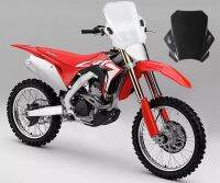 ที่บังกระจกหน้ารถปรับได้อเนกประสงค์สำหรับฮอนด้า CRF250R เลนส์กันควันไฟมอเตอร์ไซค์