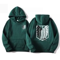 Attack on Titan Mens Hoodie Anime Hoodies Men Women Streetwear Pullover Harajuku Shingeki no Kyojin Hoodies Sweatshirt Clothes