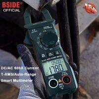 【LZ】☇  BSIDE-DC AC Digital Clamp Meter Alicadores Amperímetro Inteligente Auto RMS 600A Corrente Multímetro Tensão do Capacitor NCV Hz Tester