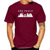 Sao Paulo Brazil เสื้อแนวเส้นขอบฟ้า2023ของเมืองเสื้อยืดแขนลำลองขาสั้นแฟชั่นพิมพ์ลายคอตตอน100% ฤดูร้อนใหม่คอกลมเสื้อคอกลม