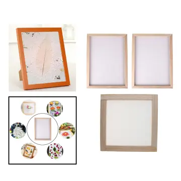  Prettyia Wooden Paper Making Papermaking Mould Frame