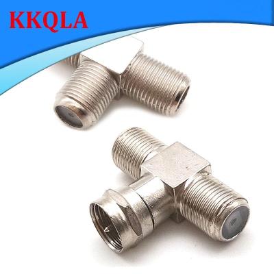 QKKQLA F Male Female Socket To 2 F Female Adapter Connector 3Way T Type Splitter Sma Male To Two Sma Female T Plug Coaxial Cable