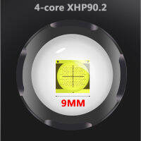 XHP90.2 Super Bright Led ไฟฉายสองหัวกันน้ำแบบชาร์จไฟได้ Zoomable ไฟฉายทำงาน Spotlight Floodling Lantern