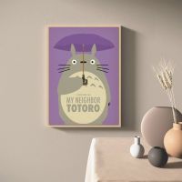 Totoro โปสเตอร์และภาพพิมพ์-Ghibli Miyazaki Hayao Classic Anime Wall Art รูปภาพ-ภาพวาดผ้าใบสำหรับตกแต่งบ้าน