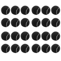 24Pcs Pack Tennis Balls Wear-Resistant Elastic Training Balls 66mm Ladies Beginners Practice Tennis Ball,Black