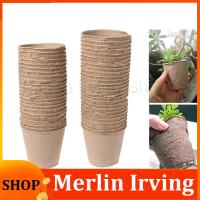 Merlin Irving Shop 50pcs Paper Pot Plant Starters Nursery Cup Kit Organic Biodegradable Eco-Friendly Home Cultivation Garden Tools