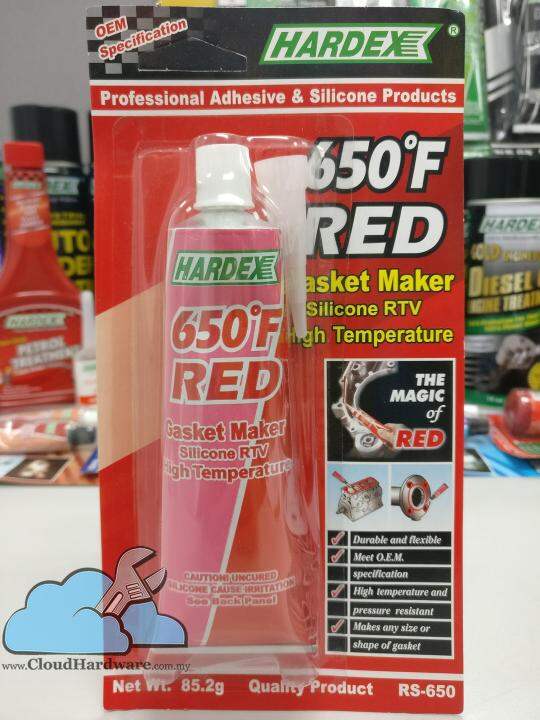 [SALES!] HARDEX RED RTV SILICONE SEALANT [CHRS650] | Lazada