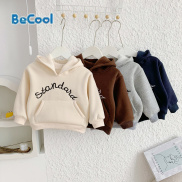 Áo Nỉ Hoodie Cho Bé Trai, Bé Gái Thêu Chữ STANDAR Chất Nỉ Bông Cao Cấp Từ 8