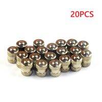 20pcs Durable Copper Car Tire Valve Stem Caps Auto Automobile Tyre Valve Dust Proof Air Caps Automobile Accessories