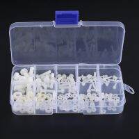 240pcs Black/White Nylon Hex Screw M2 M2.5 M3 M4 Bolt Nut Washer Standoff Spacer Kit with Plastic Box