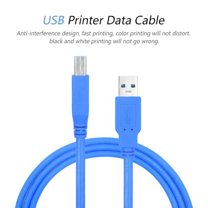 1-1-8-3-5-10m-usb-2-0-printer-scanner-cable-cord-for-arduino-blue-brother-canon-cyberpower-dell-epson-hp-lexmark-m-audio