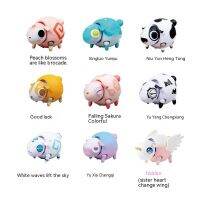 【LZ】▫✆  Simulação Caixa cega elétrica para crianças Série Luck Sheep Action Figure Anime Decoração de animais ambulantes Adivinha surpresa