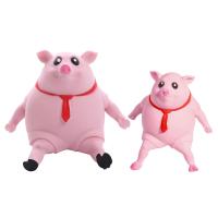 ☞✿ Stress Relief Funny Pig Pinch Toy Cute Pig Bath Toy Model Collection Squeeze Pig Model Home Decor for Child Kids for Boys Girls