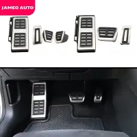 Jameo แป้นเหยียบรถยนต์สแตนเลสรถยนต์สำหรับ Volkswagen VW Golf GTI Passat B8โปโล A05 6C GP ที่พักเท้าเบรกเชื้อเพลิง Eudm3f ที่ครอบเท้า