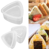 2Pcs แม่พิมพ์ทำซูชิพลาสติก Onigiri ข้าวปั้นกด Maker DIY อุปกรณ์ทำอาหารยูทิลิตี้ห้องครัวอุปกรณ์เสริม