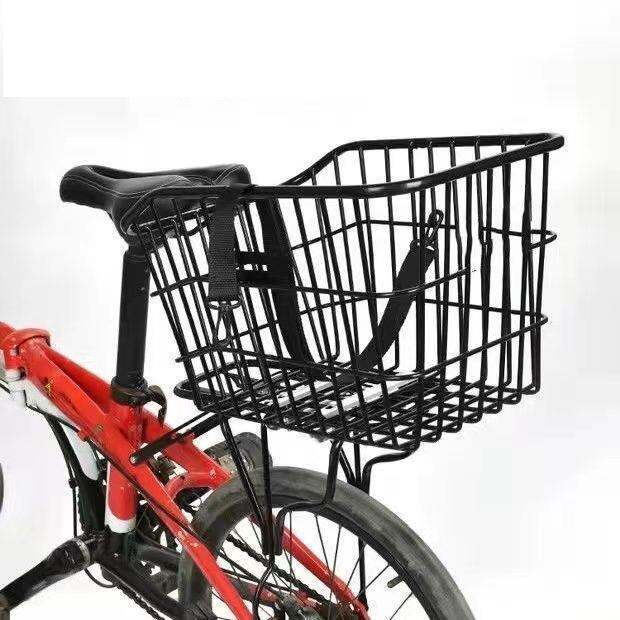 hot-rear-rack-storage-basket-folding-mountain-student-with-and-reflector