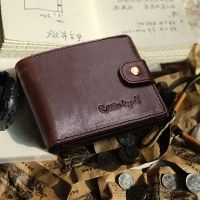 【CC】 Cobbler Leather Mens Wallet Short High-quality Fashion Large-capacity Coin Purse 2021 Original Brand