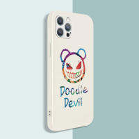 สำหรับ Samsung Galaxy A33 A53 A73 A03S M12 M32 M22 M42 A52S 5G กรณีโทรศัพท์ Funny พิเศษ Doodle Devil Monster เลนส์ป้องกันเลนส์กรอบขอบ