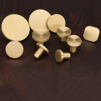 Modern Fashion Furniture Handle Pure Copper Door Knob Kitchen Cabinet Handles Solid Drawer Pulls Furniture Hardware Accessories Door Hardware Locks