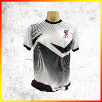 ชุดซ้อมฟุตบอล (ผู้ใหญ่) แบบผ้าพิมลาย ลิขสิทธิแท้ liverpool รุ่น LFC-051 สีขาว