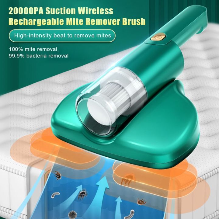 20000pa Cordless Vacuum Cleaner Rechargeable Mite Remover Handheld Vacuum Cleaner With Uv Light 