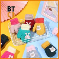 BTC3 1-6ปี เชือกอุ่น เด็กหัดเดิน น่ารัก ถุงมือถัก ​ ฤดูหนาว ถุงมือ Thicken Mittens