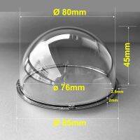 Transparent Protective Cover HD Outer Clear Glass Protection Dome Hemisphere Shell 85x45mm For Hikvision Samsung CCTV Camera