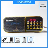 [HCM]Loa Craven Cr-25A 1 Pin Nghe Thẻ Nhớ, USB 2.0, FM Radio