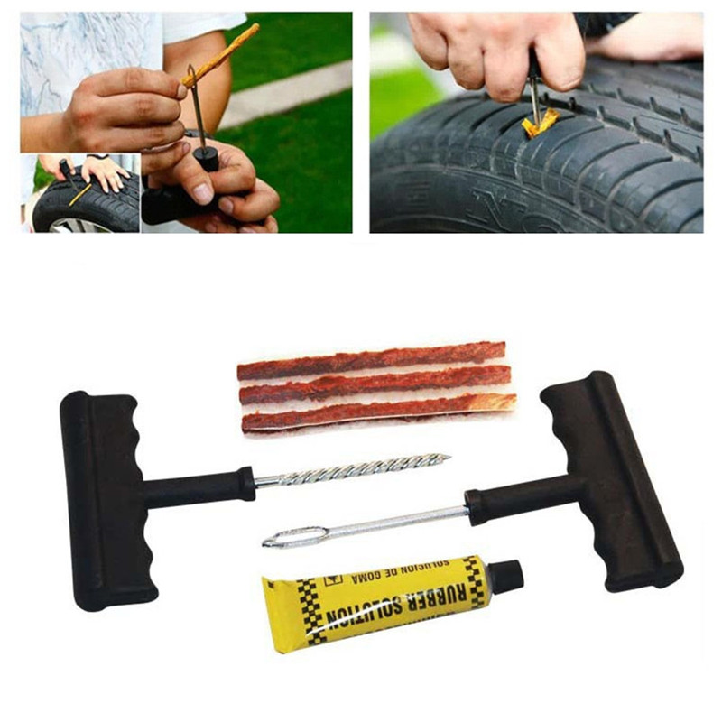 100Pcs/Box 58mm Car Round Natural Rubber Tire Tyre Puncture Repair Patch Fast Repair Cold Patch Tubeless Patches tire patch kit car tire repair patch kit tire patch kit car car tyre Tire Repair Patch 