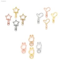 ▨ 10pcs Metal Swivel Lobster Claw Clasp Star/Heart Shape Snap Hook Swivel Lanyard Clips DIY Bag Supplies Jewelry Making Keychain