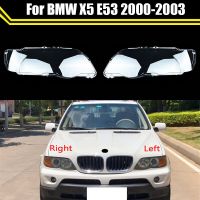 ฝาครอบไฟหน้ารถแบบใสฝาครอบโคมไฟหน้ารถสำหรับ BMW X5 E53 2000 2001 2002 2003เลนส์อัตโนมัติ