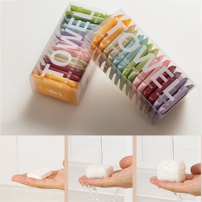 ❃ 7Pcs/14Pcs Disposable Washcloth Travel Towel Thickened Face Towel Face Wipe Compressed Towel Portable Non-woven Items For Hotels