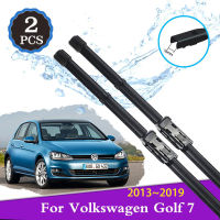 A2x ใบปัดน้ำฝนรถด้านหน้าสำหรับโฟล์คสวาเกน VW G Olf 7 MK7 2013 ~ 2019หน้าต่างกระจกกระจกทำความสะอาดยางอุปกรณ์รถยนต์ M