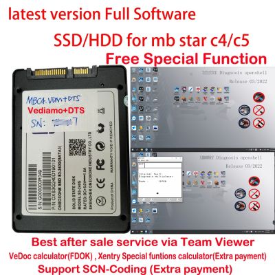 06/2023V Newest MB STAR SD C4/C3/C5 Full Software XENTRY/DAS/EWA SSD/HDD Fit for mostly laptop Car Diagnostic Software for C6