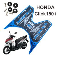 แผ่นรองพื้น click 125i /150i ลาย thunder blue แผ่นยางวางเท้าหน้า HONDA CLICK125i-150i