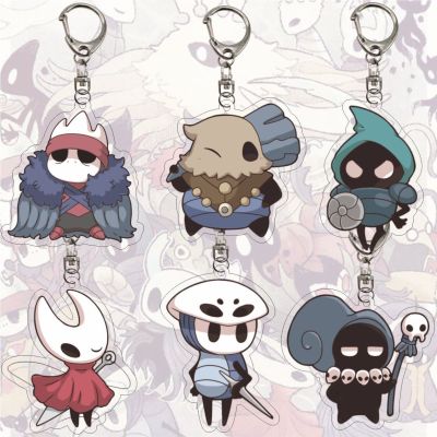 Hollow Knight Game Cosplay Keychain Octopus Cartoon Figures Acrylic Pendant Key Chain Bag Charm Accessories Gift for Wholesale Key Chains