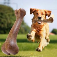 Dog Toy Natural Bamboo Dog Chew Toy Non-Toxic Interactive Dog Toy Nearly Indestructible Chewing Bone for Puppy Medium Large Dogs Toys