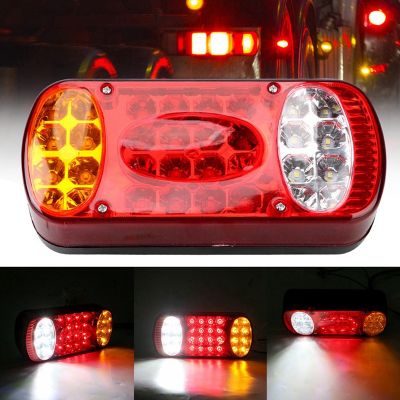 12V 32 LED Car Truck Tail Light Rear Stop Brake Lights Signal Indicator Taillight for Trailer Truck Lorry Van UTE