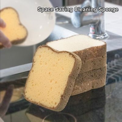 Sponge Toast Bread Shaping Rich Foam Absorption Dish Washing Rag Saving Cleaning Utensil