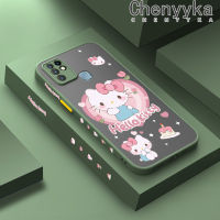 เคส Chenyyka สำหรับ Infinix เคส X682C ลายการ์ตูน10 X682B น่ารักลายเฮลโลคิตตี้บางเคสแข็งกันแรงกระแทกฝ้าขอบเคสป้องกันเลนส์กล้องคลุมทั้งหมดปลอกซิลิโคนนิ่ม