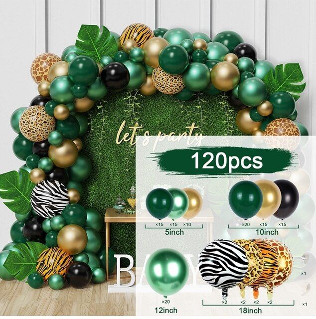 green-balloon-garland-arch-kit-wedding-jungle-safari-birthday-party-decorations-kids-baby-shower-ballon-baloon-decor