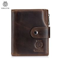 Classic Style Wallet Genuine Leather Short Male Purse RFID Card Holder Wallet Men Fashion High Quality