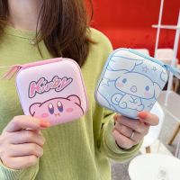 Cartoon Mini Sanrios Kuromi Small Square Bag Zero Wallet Zipper Earphone Data Cable Storage Box U Disk Portable Storage Bag