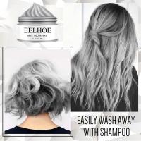 30ml EELHOE Temporary Hair Color Wax Gray Haircolor Lasting Disposable Dyeing Hair Washable Long Wax Natural Dye Hair M9B4