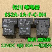 (ของแท้/1ชิ้น) ●❦□ รีเลย์832A-1A-F-C 832A-1A-F-C-BH 12VDC 30A 4ฟุต832ช่วงเต็ม