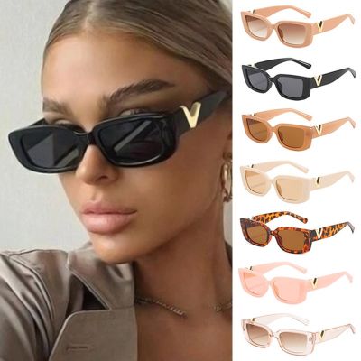 2022 Fashion y2k Summer Vintage Small Square Frame Sunglasses For Women Punk Rectangle Sun Glasses Eyewear Shades lentes de sol