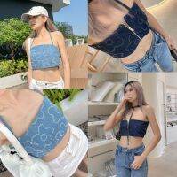 NICHARISSHOP - เสื้อเกาะอกยีนส์ รุ่น Glory Jeans Tube