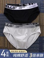 Mens underwear boys pure cotton briefs mens mens sexy revealing youth trendy triangle briefs head 【JYUE】